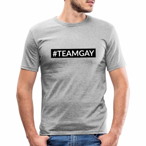 Hashtag#TEAMGAY - Männer Slim Fit T-Shirt