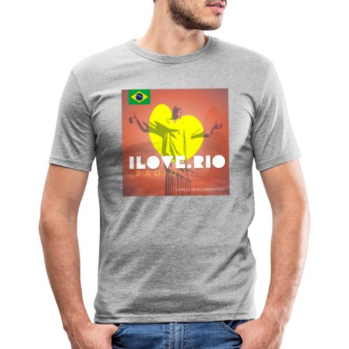 I LOVE RIO RADIO - Men's Slim Fit T-Shirt
