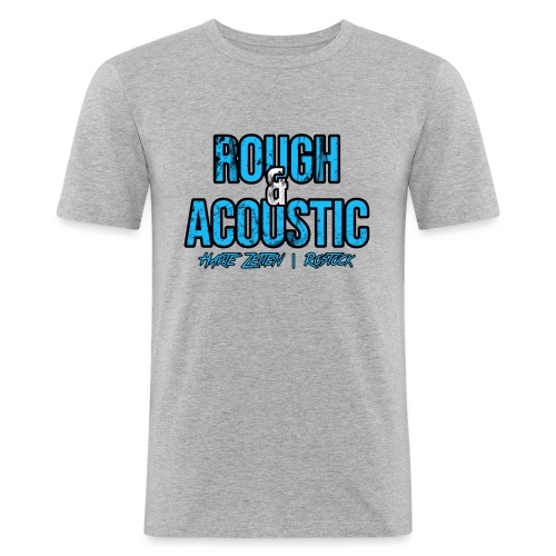 Rough & Acoustic Logo - Männer Slim Fit T-Shirt