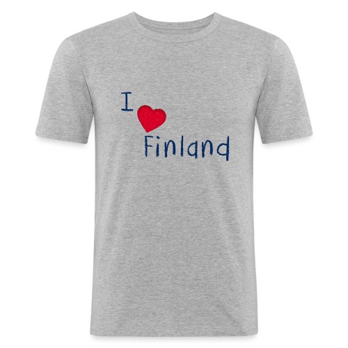 I Love Finland - Miesten tyköistuva t-paita