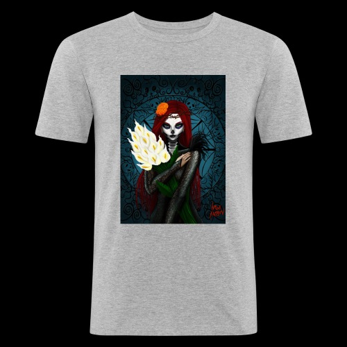 Death and lillies - Men's Slim Fit T-Shirt