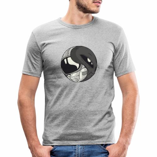 Yin Yang space Alien und Astronaut - Männer Slim Fit T-Shirt
