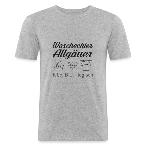 Waschechter Allgäuer - Männer Slim Fit T-Shirt