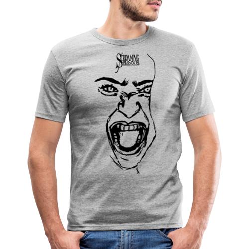 Screaming Face - Männer Slim Fit T-Shirt