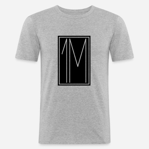 1M/One MVMNT Logo schwarz - Männer Slim Fit T-Shirt