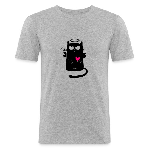 cat comic - Männer Slim Fit T-Shirt