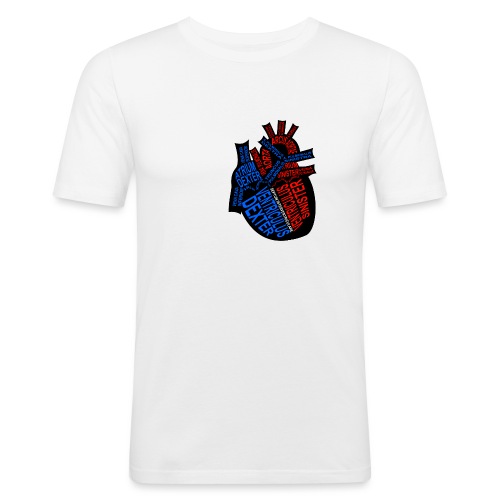 hjerte - Herre Slim Fit T-Shirt