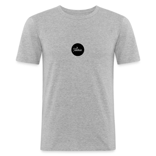 Tekkie Black Logo - Mannen slim fit T-shirt
