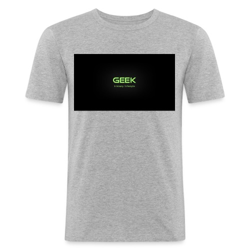 geek_binary_life_style - Camiseta ajustada hombre