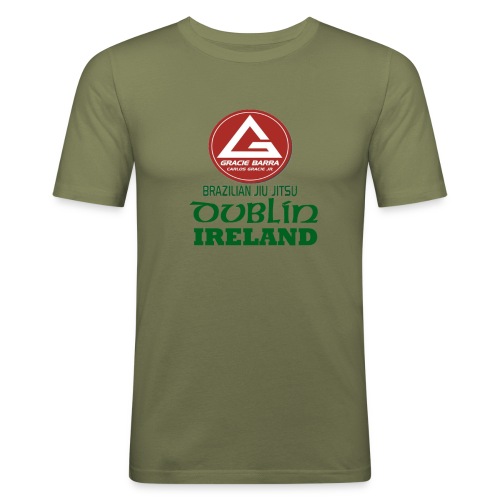 Gracie Barra Dublin Gaelic Celtic Font PNG - Men's Slim Fit T-Shirt
