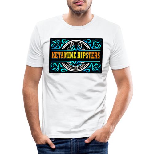 Black Vintage - KETAMINE HIPSTERS Apparel - Men's Slim Fit T-Shirt