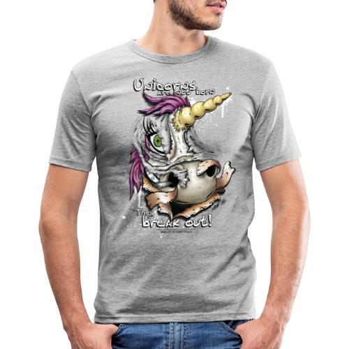 unicorn breakout - Männer Slim Fit T-Shirt