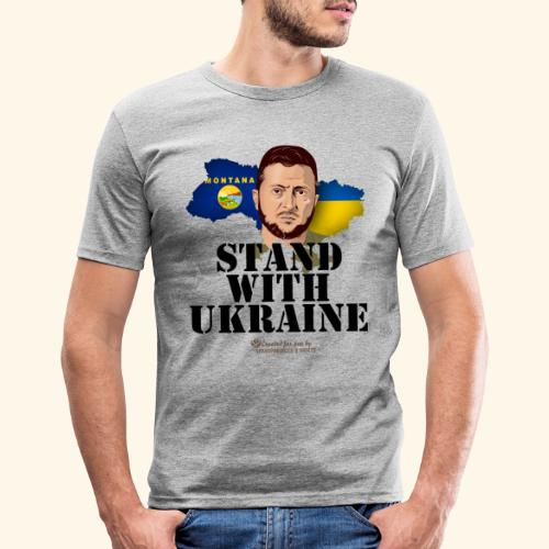 Ukraine Montana Design - Männer Slim Fit T-Shirt