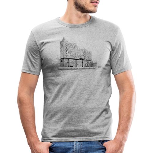 Bronko55 No.05 – Elbphilharmonie Hamburg - Männer Slim Fit T-Shirt