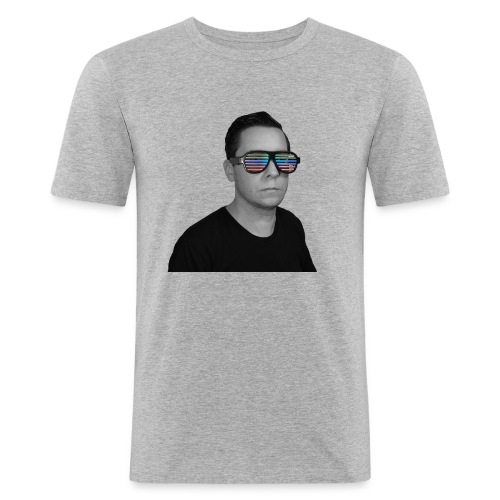 LED Glasses - Männer Slim Fit T-Shirt