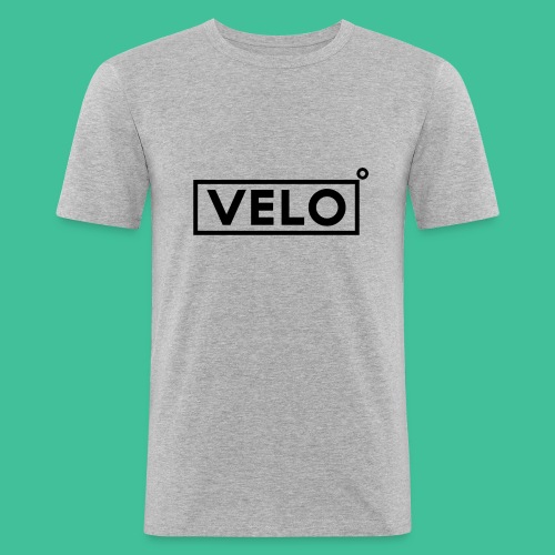 Velo Icon Blk - Long Sleeve Baseball Shirt W/N Clr - Men's Slim Fit T-Shirt