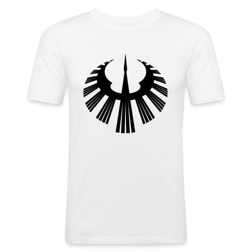 FINRG Swan of Tuonela black - Miesten tyköistuva t-paita