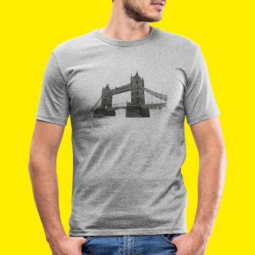 London Tower Bridge - Slim Fit T-skjorte for menn