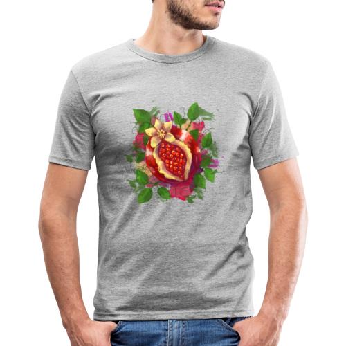 pomegranate - Men's Slim Fit T-Shirt