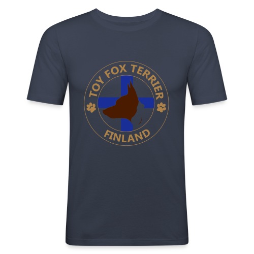 Toy Fox Terrier- Finland - Miesten tyköistuva t-paita