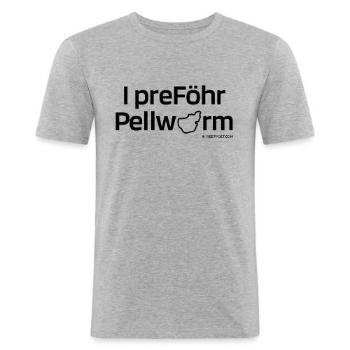 I preFÖHR PELLWORM - Männer Slim Fit T-Shirt