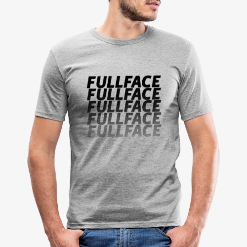 FULLFACE #1 black - Männer Slim Fit T-Shirt