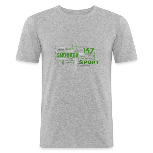 snooker word cloud - Männer Slim Fit T-Shirt