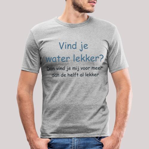 Water - Mannen slim fit T-shirt