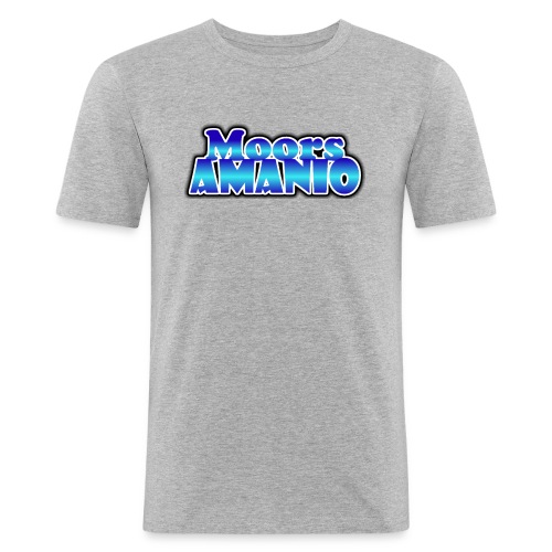 MoorsAmanioLogo - Mannen slim fit T-shirt