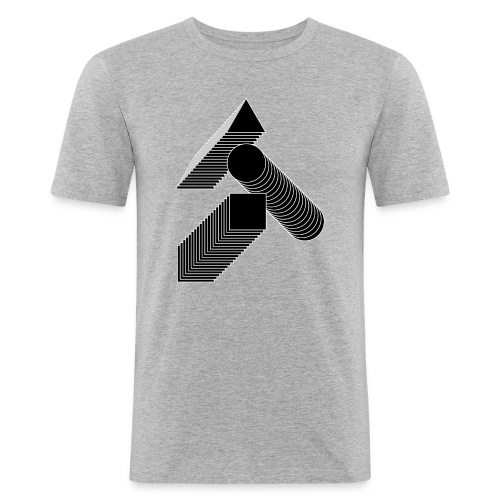 BAUHAUS geometric figures - Obcisła koszulka męska