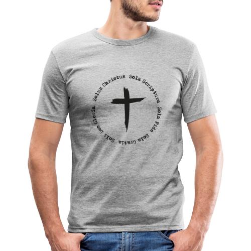 Die 5 Soli von Martin Luther - Männer Slim Fit T-Shirt