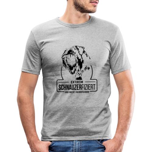 SCHNAUZERFIZIERT Riesenschnauzer Hunde Wilsigns - Männer Slim Fit T-Shirt
