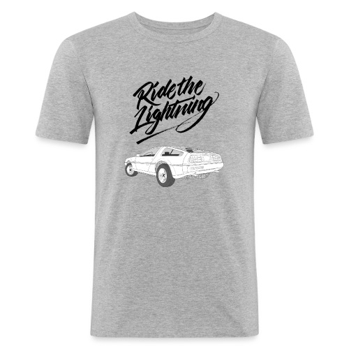 Delorean – Ride The Lightning - Männer Slim Fit T-Shirt