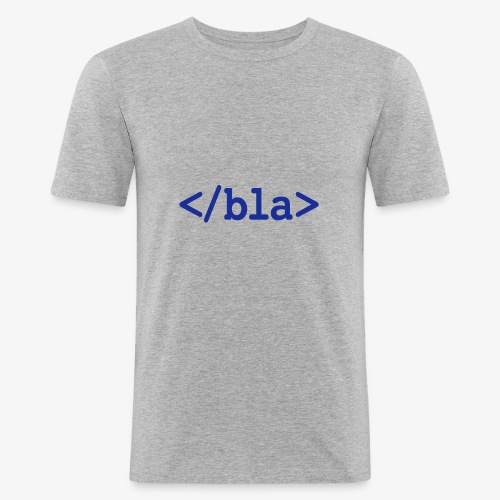 Bla HTML - Männer Slim Fit T-Shirt