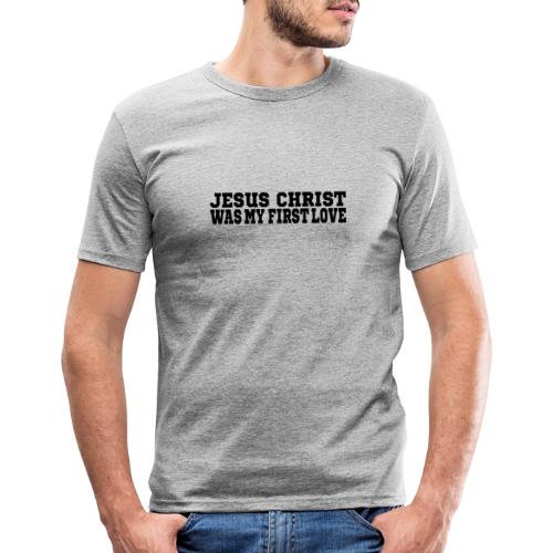 Jesus Christus Lieben - Männer Slim Fit T-Shirt