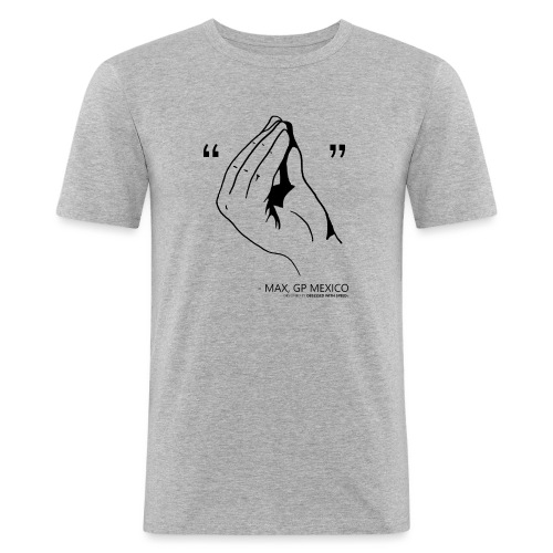 Max Hand Gesture T-Shirt - Mannen slim fit T-shirt