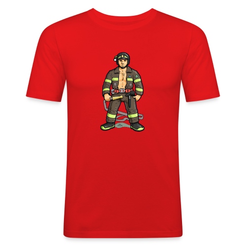 pompiere - Maglietta aderente da uomo