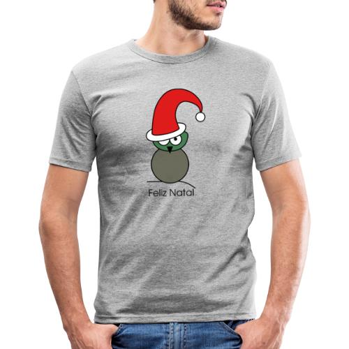 Owl - Feliz Natal - Men's Slim Fit T-Shirt