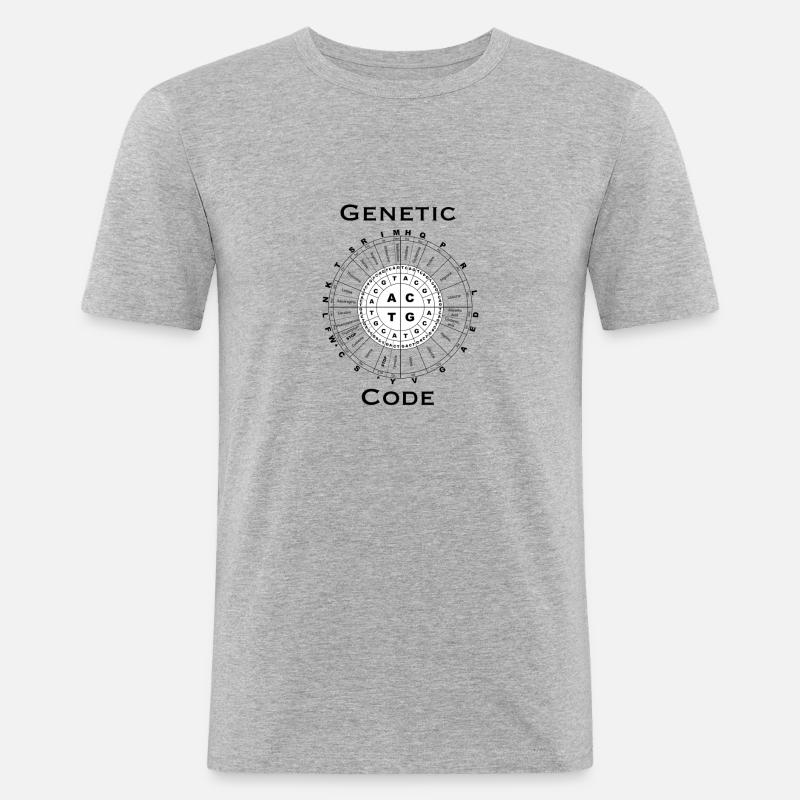 Genetic code - Men's Slim Fit T-Shirt - heather grey