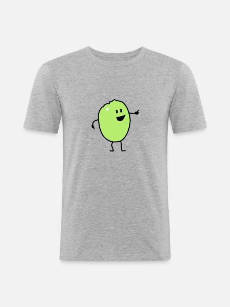 quince - Männer Slim Fit T-Shirt - Grau meliert