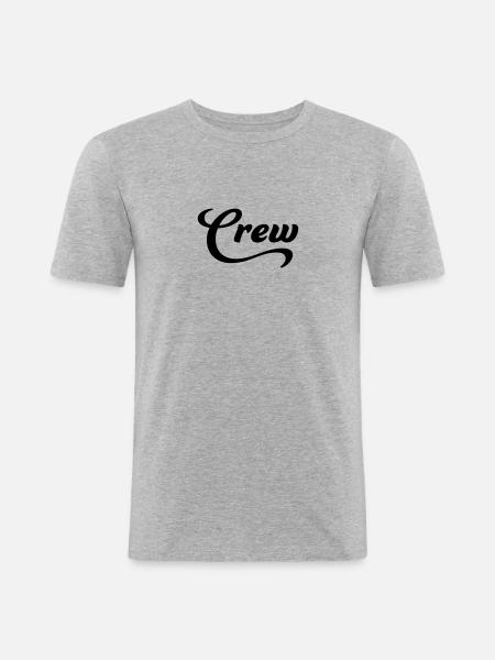 crew - Men's Slim Fit T-Shirt - heather grey