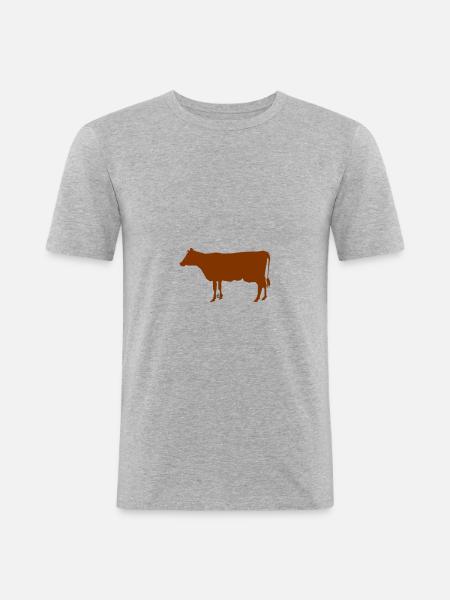 Impressionen vom Land - Männer Slim Fit T-Shirt - Grau meliert