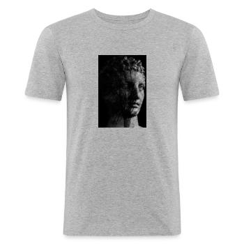 History art - Men's Slim Fit T-Shirt - heather grey - Front - Nik (191cm)