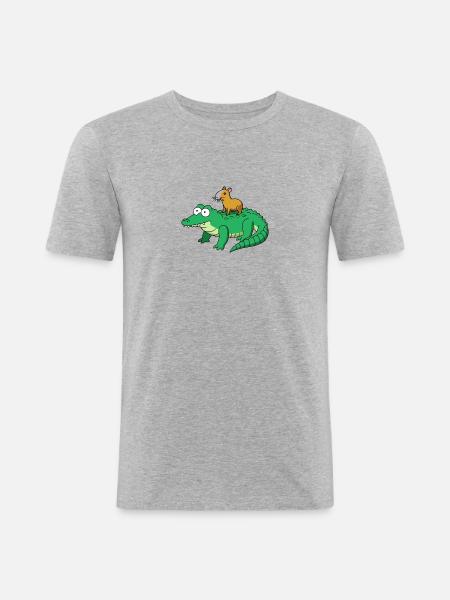capybara - Men's Slim Fit T-Shirt - heather grey