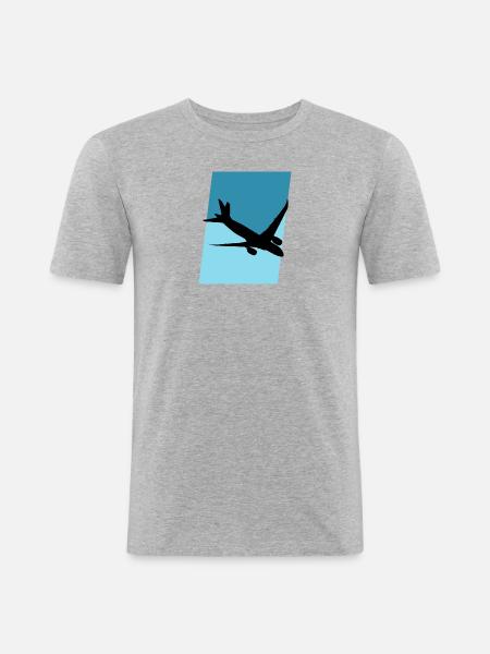 Aerospace Aviation Flying - Men's Slim Fit T-Shirt - heather grey