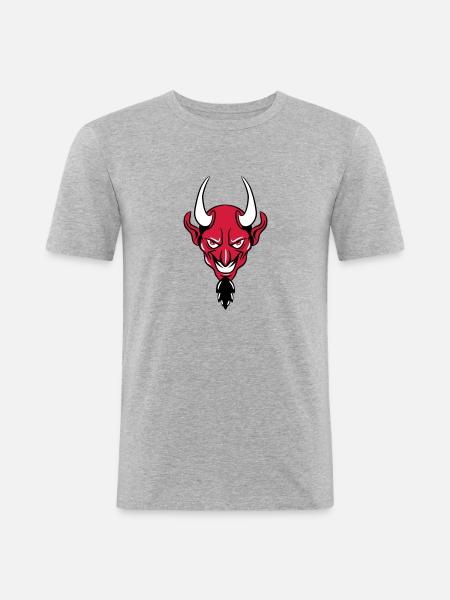 Devil evil dangerous - Men's Slim Fit T-Shirt - heather grey
