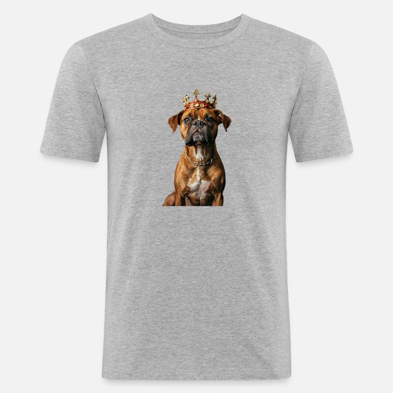 Boxer - Männer Slim Fit T-Shirt - Grau meliert