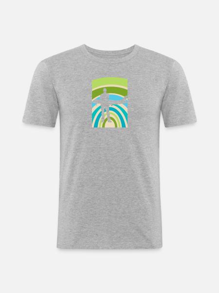 Flight Attendant Stewardess Flight - Men's Slim Fit T-Shirt - heather grey