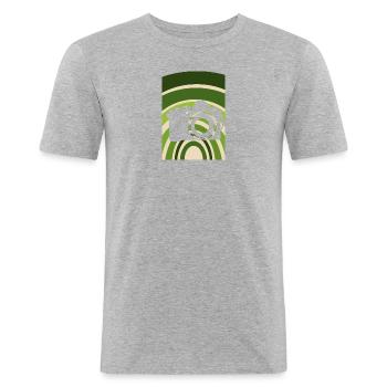 Photographe Photographie - T-shirt près du corps Homme - gris chiné - Devant - Nik (191cm)