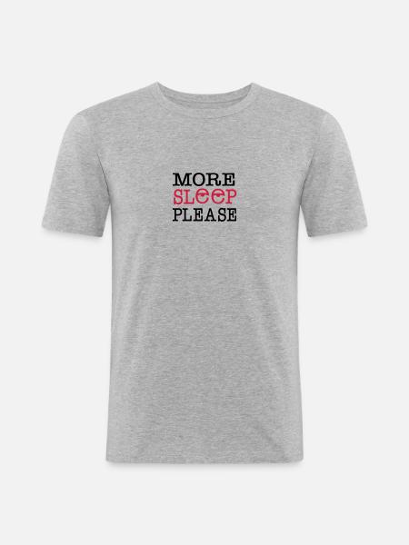 sleep - Men's Slim Fit T-Shirt - heather grey